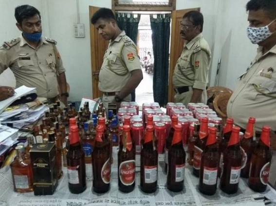 Liquor worth Rs. 50,000 seized at Ramanagar, Agartala